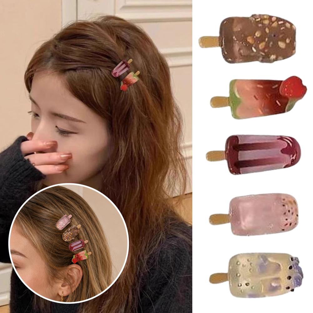 10Pcs Ice Cream Hair Clips Set - Hair Care Lotion recension och pris