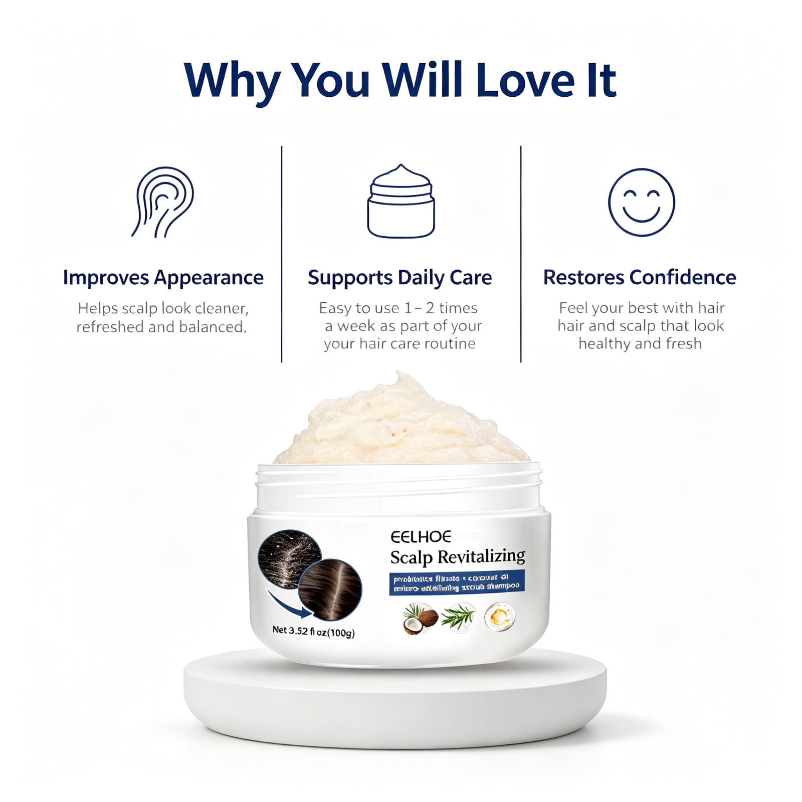 Scalp Exfoliating Scrub, Gentl - Hair Care Dandruff recension och pris