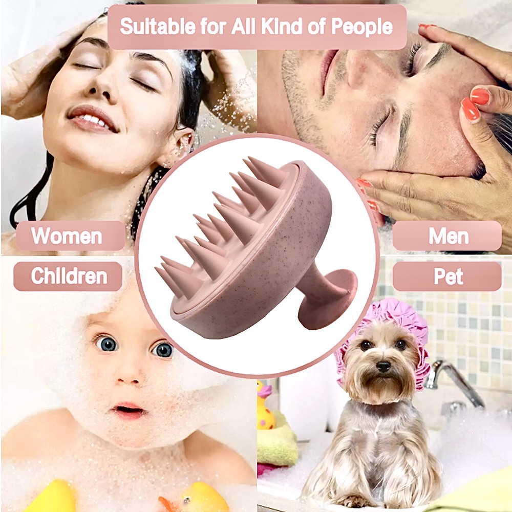 Wheat Straw Silicone Head Wash - Hair Care Dandruff recension och pris